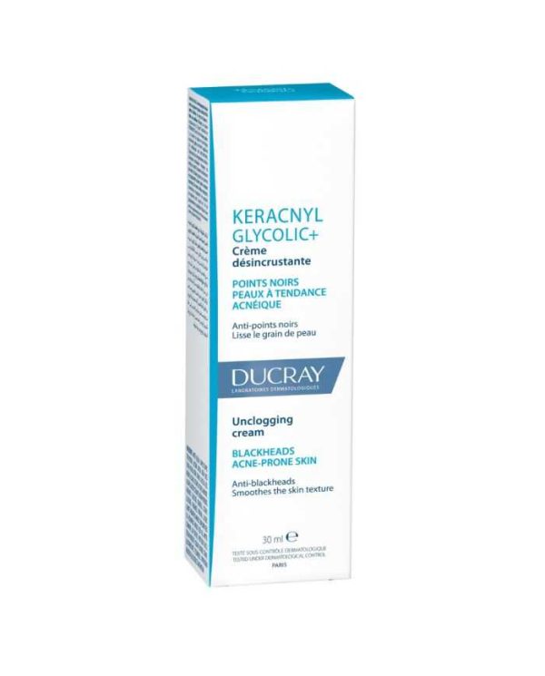 Ducray Keracnyl Glycolic+ Crème Désincrustante – 30 ml