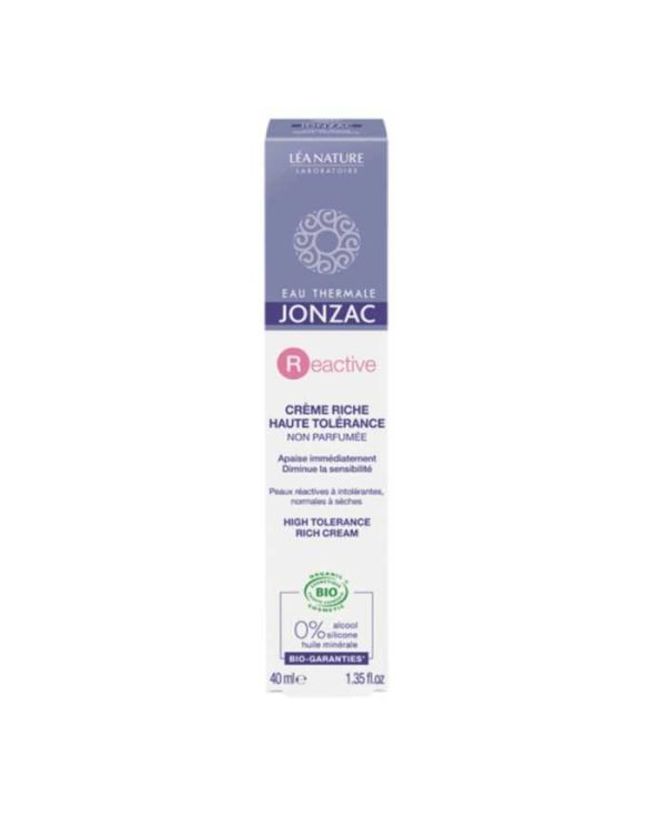 Eau Thermale Jonzac Reactive Crème Riche Haute Tolérance – 40 ml