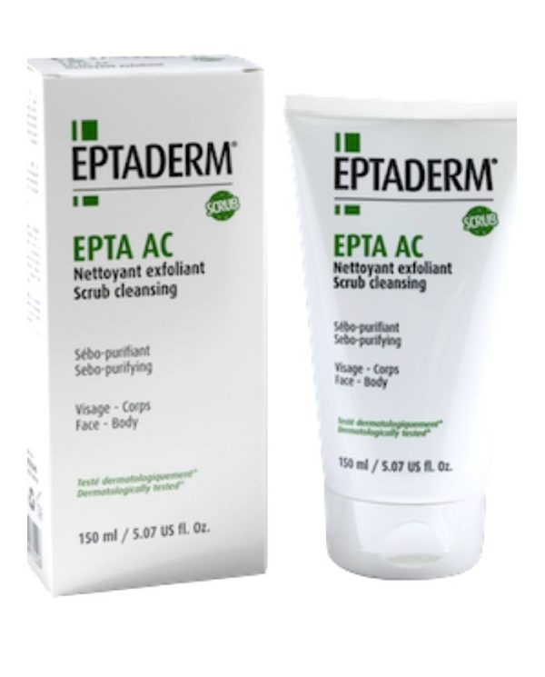 Eptaderm Epta AC Nettoyant exfoliant sébo-purifiant – 150 ml