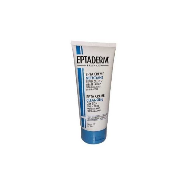 Eptaderm Epta Crème nettoyante peaux sèches visage et corps – 200 ml