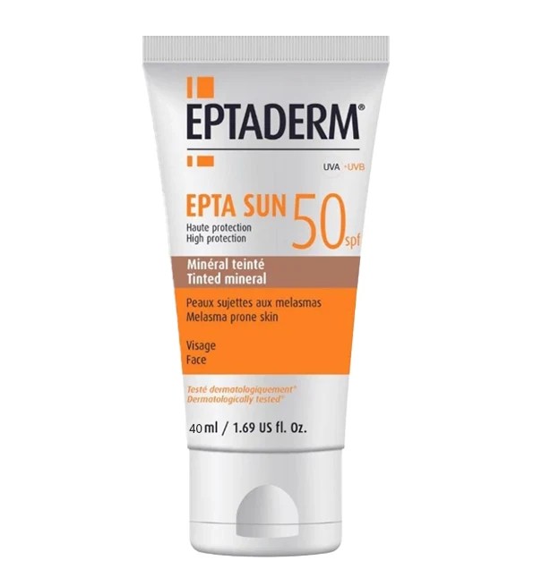 Eptaderm Epta Sun 50+ Minéral teinté – 40 ml