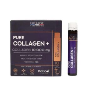 Eric Favre Pure Collagen+ Marin 10 000 mg Pêche – 10 shots de 25 ml
