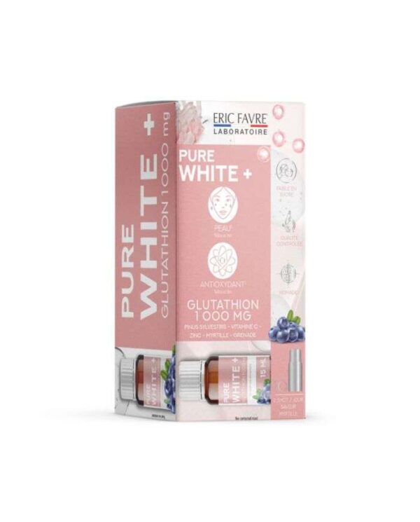 Eric Favre Pure White+ Glutathion 1 000 mg – 10 shots de 15 ml