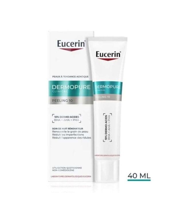 Eucerin DermoPure Clinical Peeling 10 Soin de Nuit – 40 ml