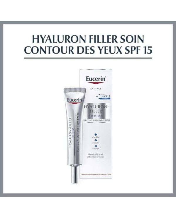 Eucerin Hyaluron-Filler +3x Effect Contour des Yeux SPF 15 – 15 ml