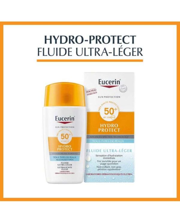 Eucerin Sun Hydro Protect Fluide Ultra-Léger SPF 50+ – 50 ml