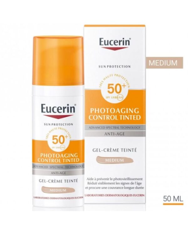 Eucerin Sun Photoaging Control Teinté Medium SPF 50+ – 50 ml