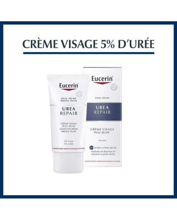 Eucerin UreaRepair Crème Visage 5 % d’Urée – 50 ml