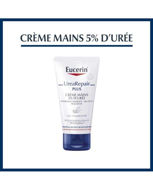 Eucerin UreaRepair PLUS Crème Mains 5 % d’Urée – 75 ml