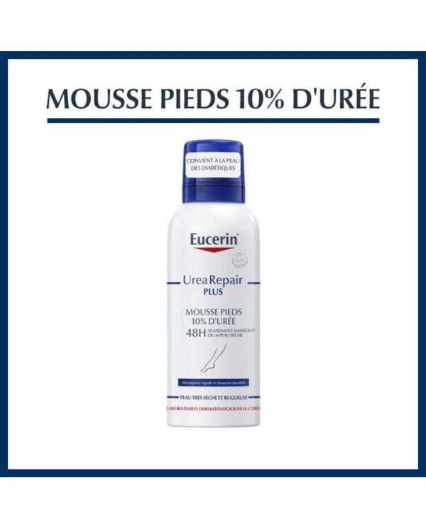 Eucerin UreaRepair PLUS Mousse Pieds 10 % d’Urée – 150 ml