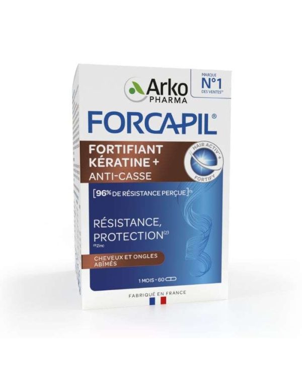 Forcapil Fortifiant Kératine Anti-casse – 60 gélules