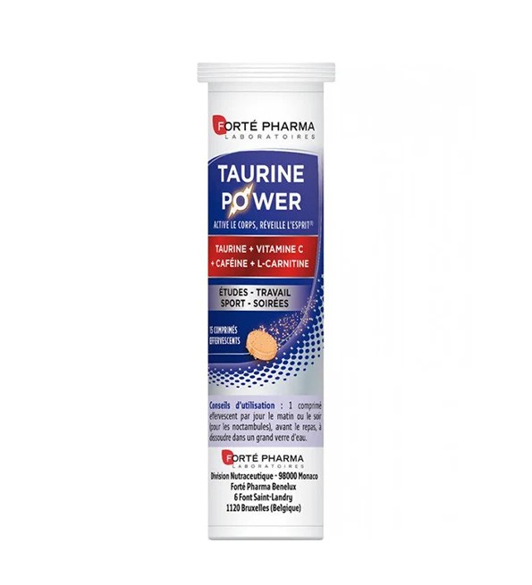 Forté Pharma Taurine Power – 15 comprimés effervescents
