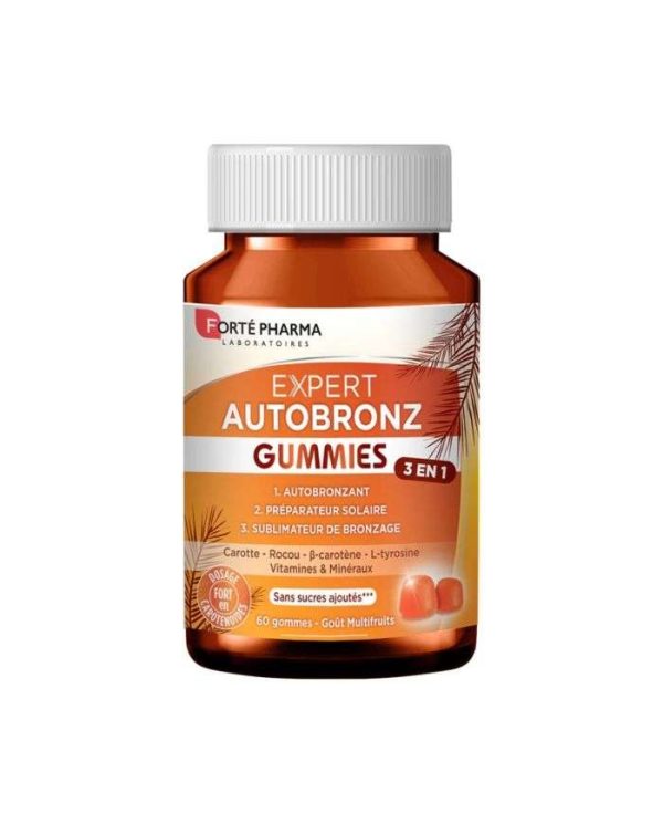 Forté Pharma Expert Autobronz 3-en-1 – 60 gommes