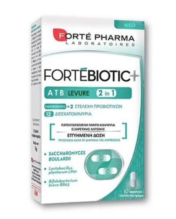 Forté Pharma Forté Biotic+ ATB Levure 2-en-1 – 10 capsules