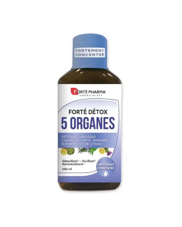 Forté Pharma Forté Détox 5 Organes Goût Citron – 500 ml