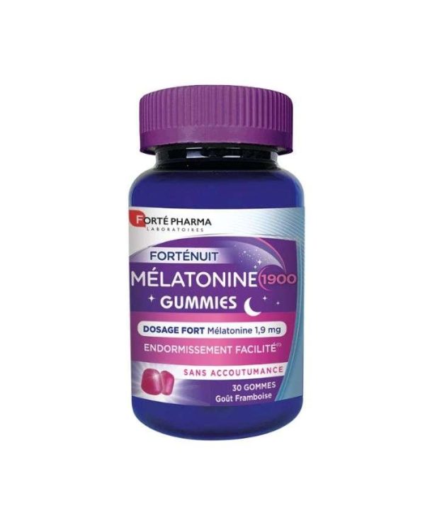 Forté Pharma Forté Nuit Mélatonine Goût Framboise – 30 gommes
