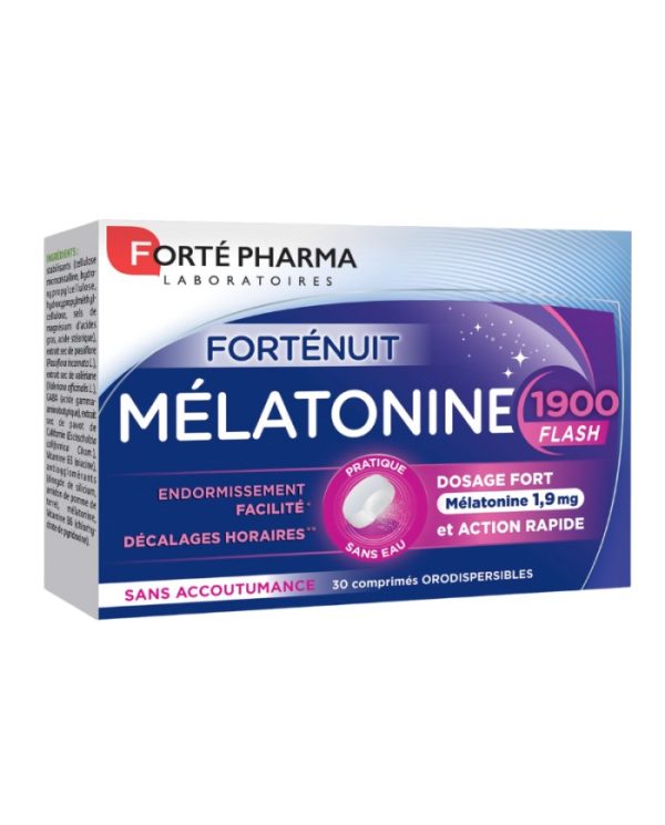 Forté Pharma Forté Nuit Mélatonine 1,9 mg Flash – 30 comprimés