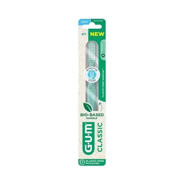 GUM Brosse à Dents Classique Souple – Réf. 411