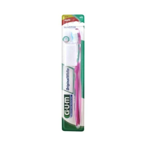 GUM Brosse à Dents Original White Medium Compacte – Réf. 563