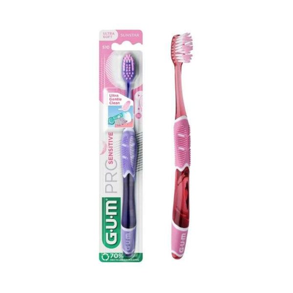 GUM Brosse à Dents Pro Sensitive Ultra Souple – Réf. 510