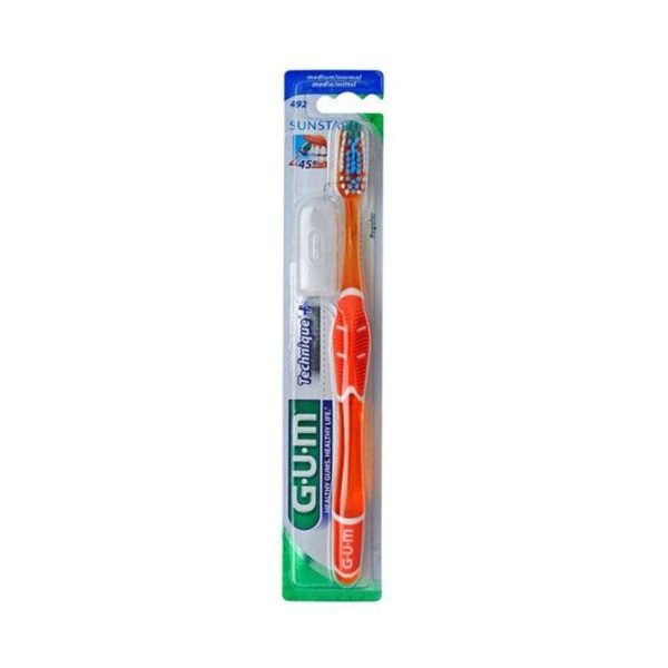 GUM Brosse à Dents Technique Medium Normal – Réf. 492