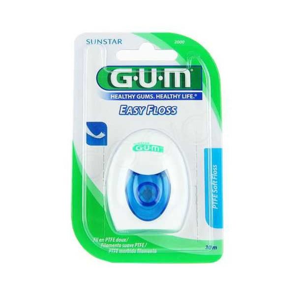 GUM Easy Floss Fil en PTFE Ultra Résistant Espace Très Étroits – Réf. 2000