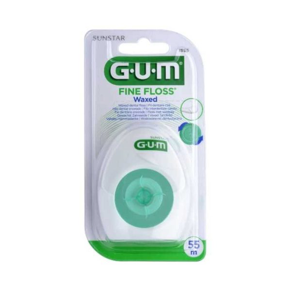 GUM Fil Dentaire Fine Floss Cire Espaces Étroits – Réf. 1555