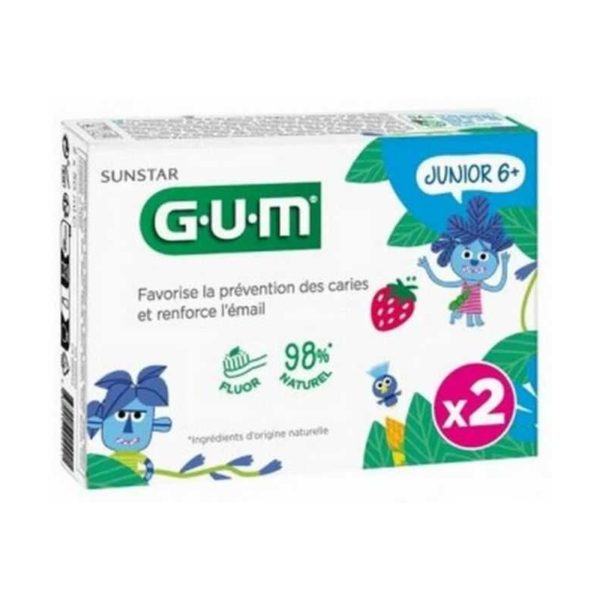 GUM Junior 6+ Pack 2 Dentifrices