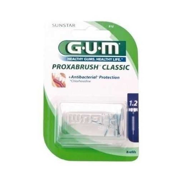 GUM Recharge Brossettes Extra Fines par 1.2 Mm – 8 unités – Réf. 512