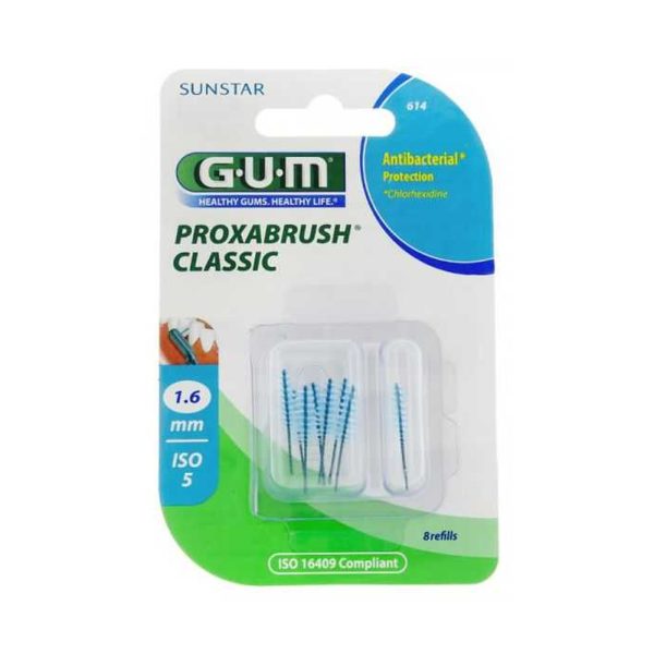 GUM Recharge Brossettes Extra Fines par 1.6 Mm – 8 unités – Réf. 614