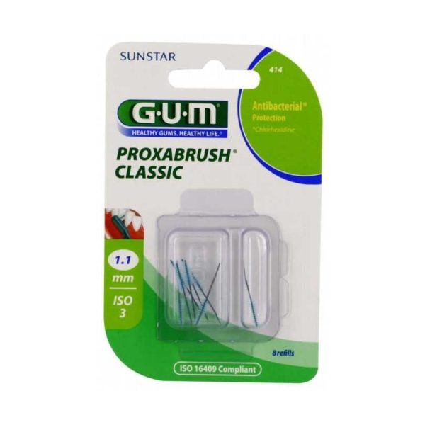 GUM Recharge Brossettes Ultra Fines par 1.1 Mm – 8 unités – Réf. 414