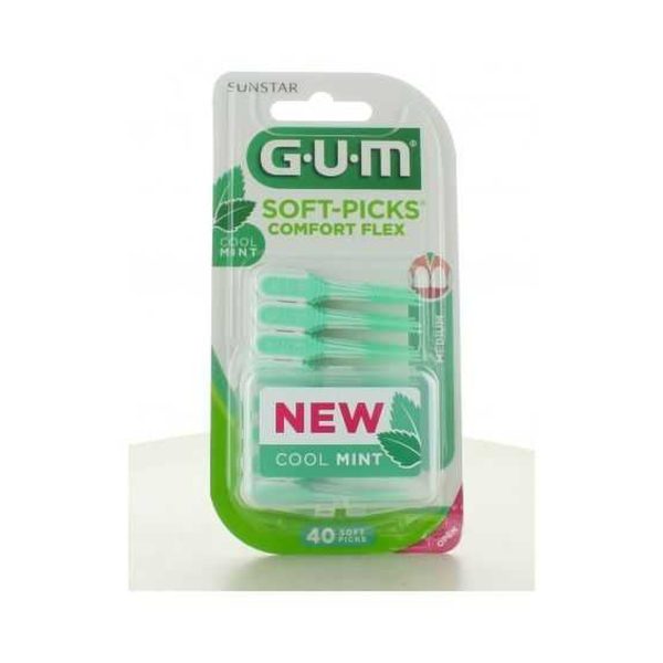 GUM Soft Pick Confort Flex Menthole – 40 unités – Réf. 670