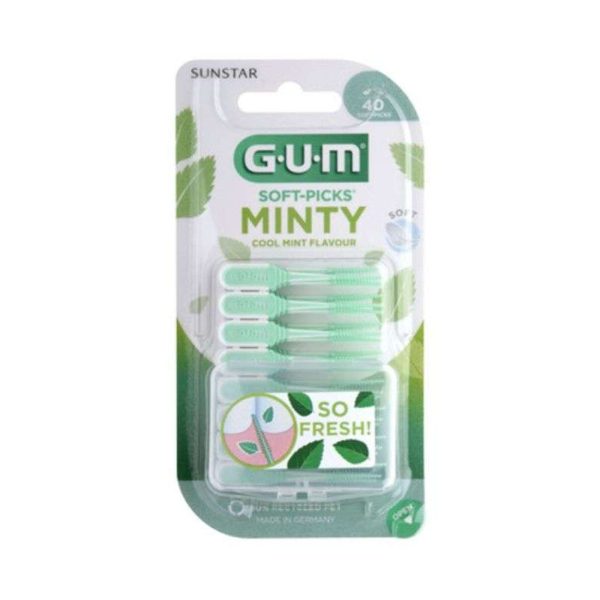 GUM Soft Picks Minty S Pack de 40 – Réf. 669