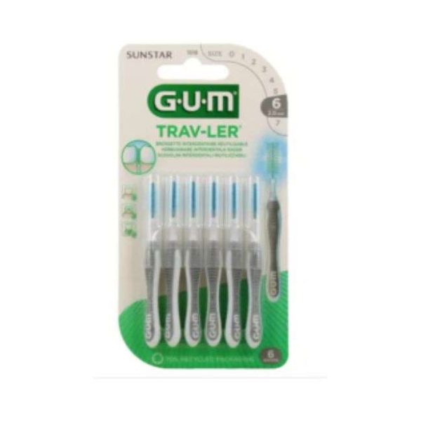 GUM Trav-Ler Brosse Interdentaire 2.0 Mm Pack de 6 – Réf. 1618