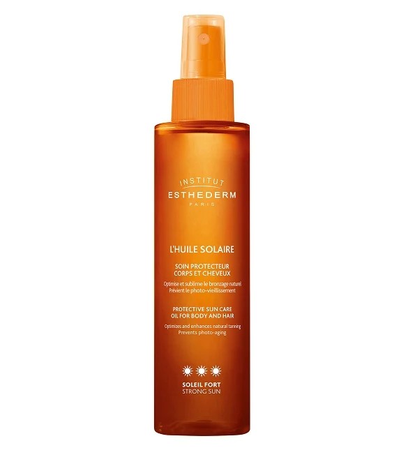 Institut Esthederm L’Huile Solaire Corps et Cheveux Soleil Fort – 150 ml