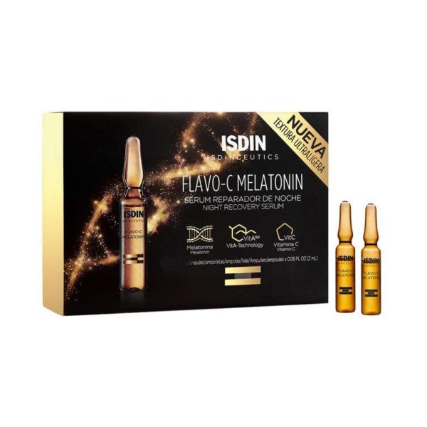 ISDIN Isdinceutics Flavo-C Melatonin Sérum Nuit – 10 ampoules