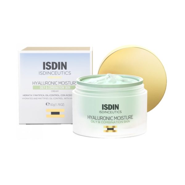 ISDIN Isdinceutics Hyaluronic Moisture Crème Peaux Grasses et Mixtes – 50 g