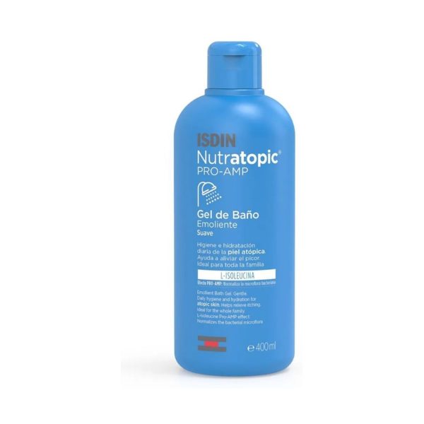 ISDIN Nutratopic Pro-AMP Gel de Bain Émollient – 400 ml