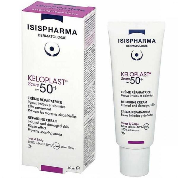 Isispharma Keloplast Scars Crème Réparatrice SPF 50+ – 40 ml
