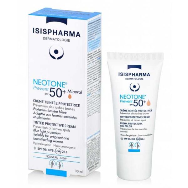 Isispharma Neotone Prevent Solaire Minéral SPF 50+ Light – 30 ml