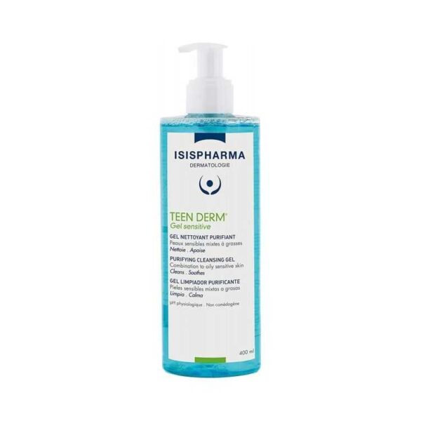 Isispharma Teen Derm Gel Sensitive Nettoyant – 400 ml