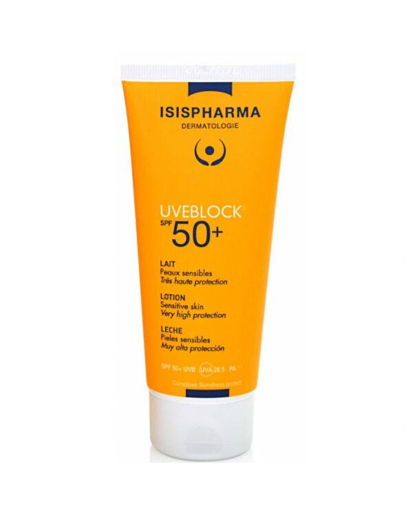 Isispharma Uveblock Lait Solaire SPF 50+ Peaux Sensibles – 100 ml