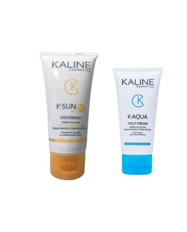 Kaline K-Sun Crème Couvrante SPF 50+ + Cold Cream K-Aqua – 50 ml + Cold Cream