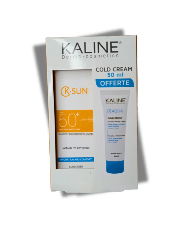 Kaline K-Sun Crème Invisible SPF 50+ + Cold Cream K-Aqua – 50 ml + 50 ml
