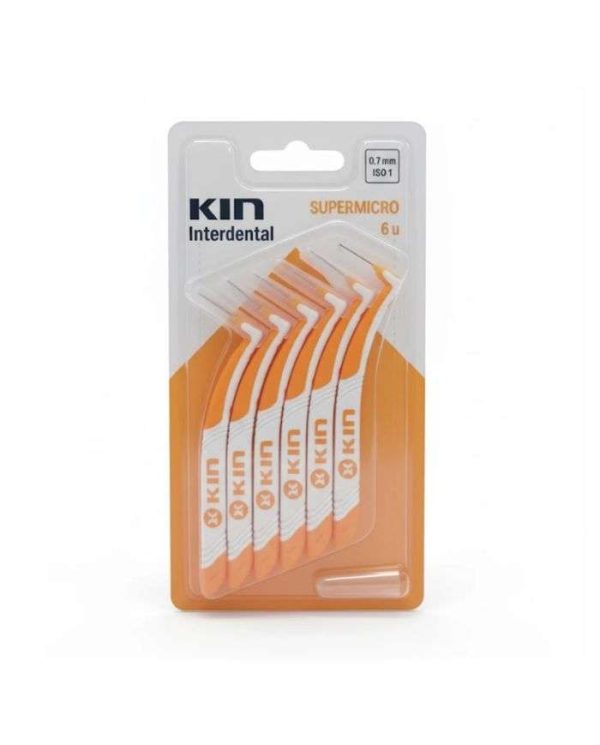 KIN Brossettes Interdentaires SuperMicro 0,7 mm ISO 1 – 6 unités