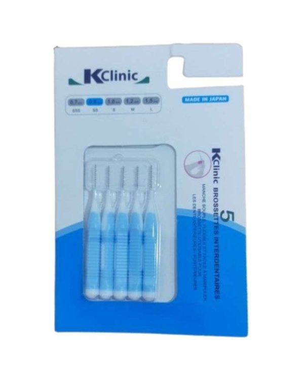 KIN KClinic Brossettes Interdentaires Bleu 0,8 mm – 5 unités