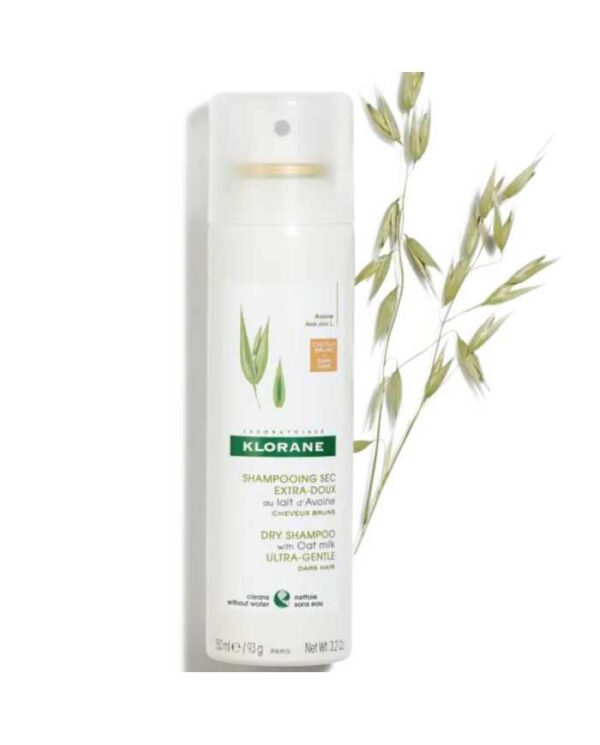 Klorane Avoine Shampooing sec teinté cheveux bruns – 150 ml