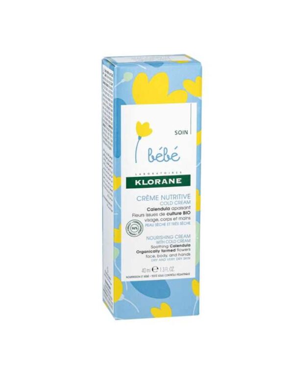 Klorane Bébé Crème nutritive au Cold Cream – 40 ml