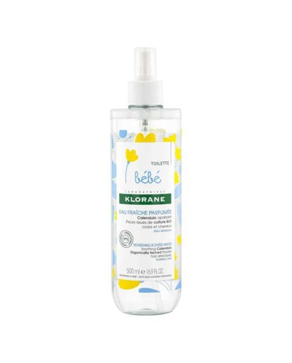 Klorane Bébé Eau fraîche parfumée au Calendula – 500 ml