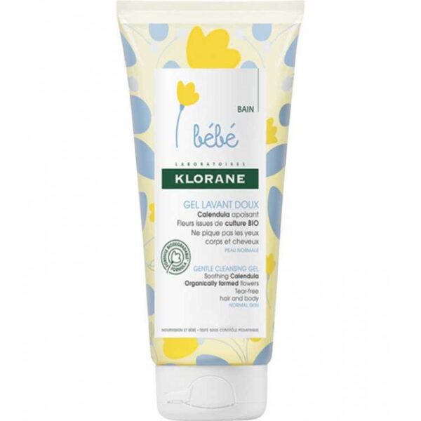 Klorane Bébé Gel lavant doux au Calendula – 200 ml